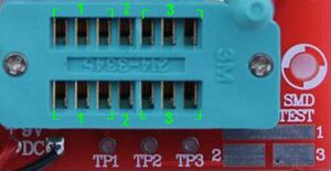 Component tester connections